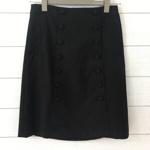 Ann Taylor Canvas Button Detail Skirt